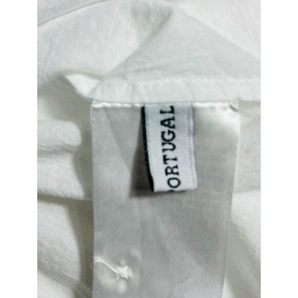 RARE Ann Demeulemeester Women's Sleeveless White Cotton Blouse Asymettrical 40 - Picture 9 of 13